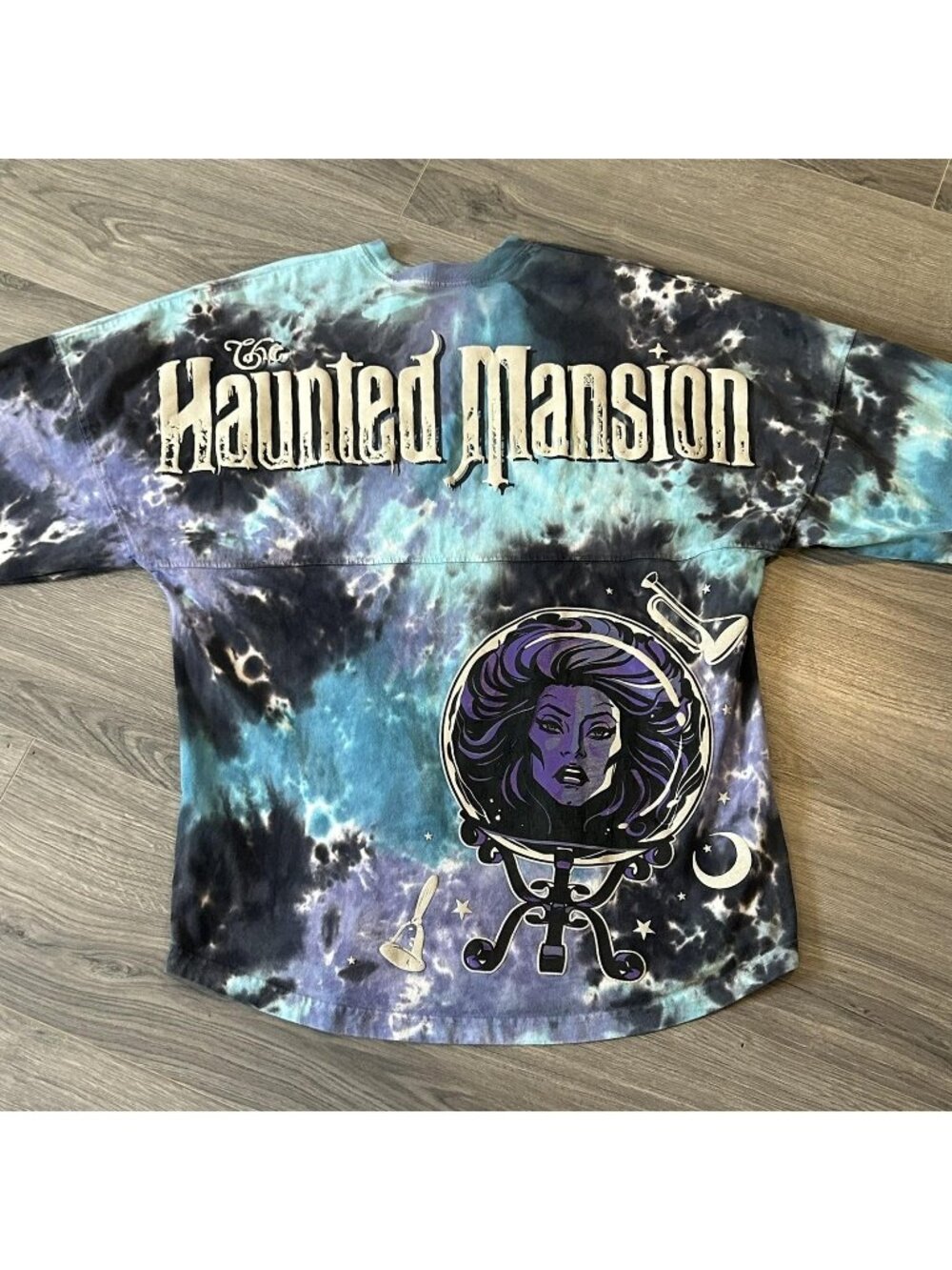 Disney Spirit Jersey Shirt Mens S Tie Dye Haunted Mansion Madame Leota Graphic